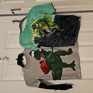 2 dinosaur tshirts size 8
